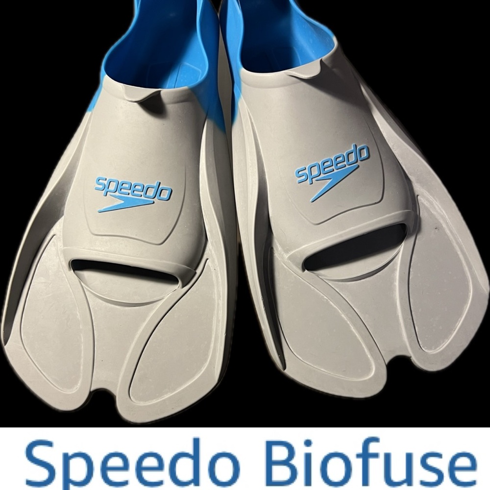 🏊‍♂️Biofuse Silicone Training Fins | Speedo | Unisex Adult | Build | M